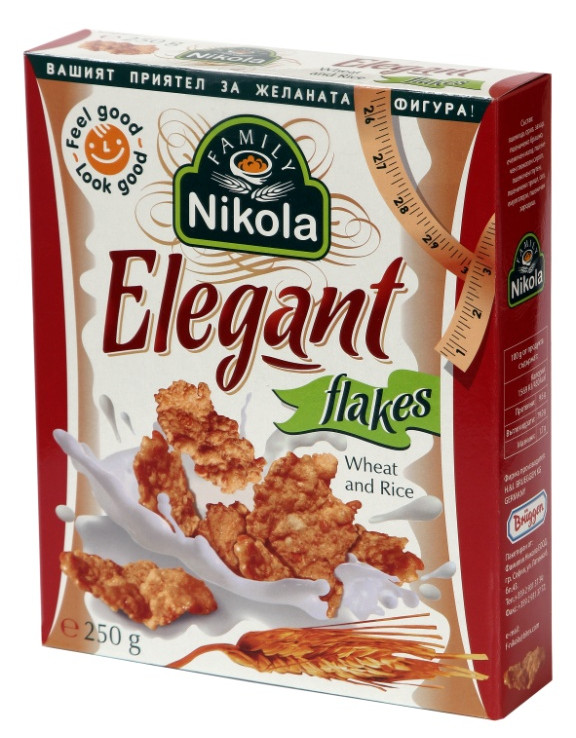Натурална зърнена закуска ELEGANT flakes